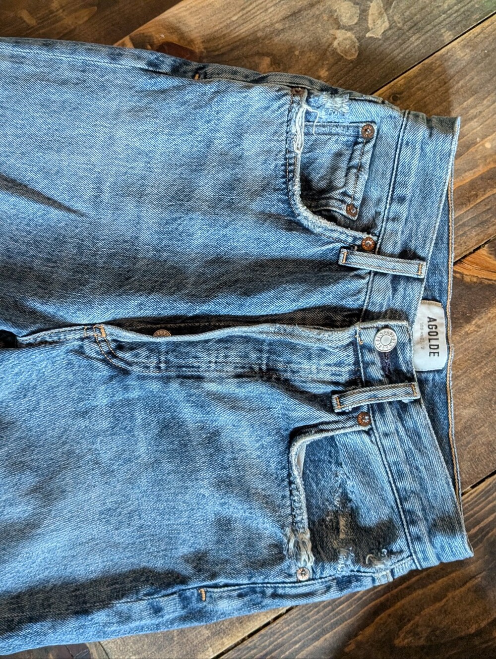 Riley High Rise Straight Crop Jeans - Blue - Picture 4 of 5